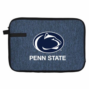heather navy laptop sleeve with Penn State below Athletic Logo